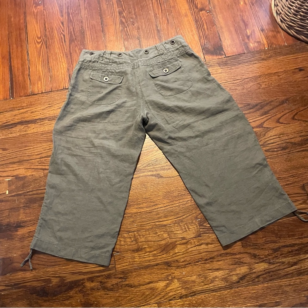 Relativity Olive Buttoned Pants - Picture 6 of 8